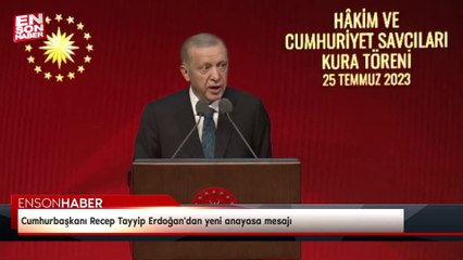 Descargar video: Cumhurbaşkanı Recep Tayyip Erdoğan'dan yeni anayasa mesajı