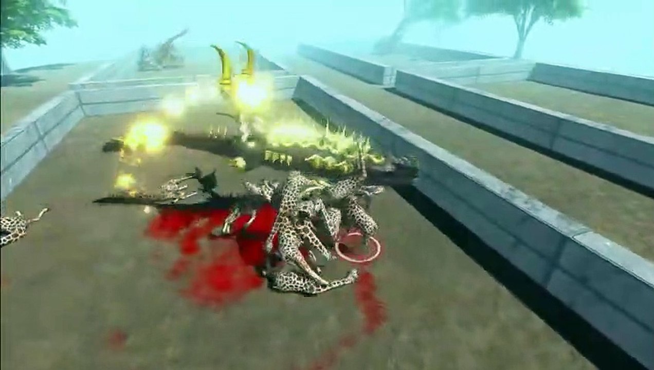 Mosasaurus vs Demon Mosa vs Fairy Mosa vs Cyber Mosa - Animal Revolt Battle Simulator