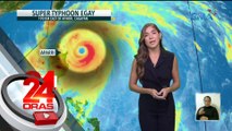 PAGASA: Super Typhoon #EgayPH, posibleng mag-landfall ngayong gabi o bukas ng umaga - Weather update today (July 25, 2023) | 24 Oras