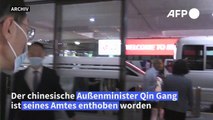 Chinesischer Außenminister Qin Gang des Amtes enthoben