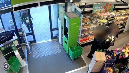 CCTV footage of Phillip Dafter before and after he brutally murdered his wife Diana Dafter