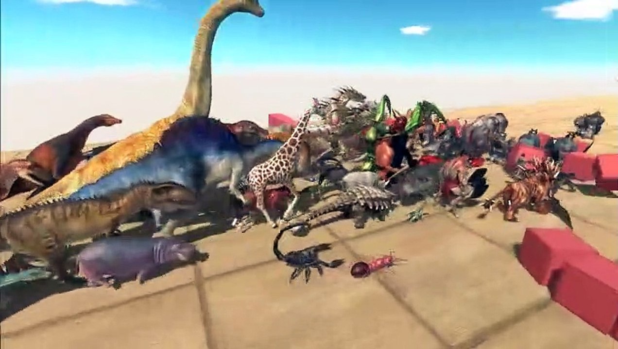 Stairs Tournament   Who Can Survive  - Animal Revolt Battle Simulator