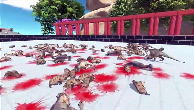Cost 300$ for Battle Dinosaurs vs Animals Who is the Winner - Animal Revolt Battle Simulator