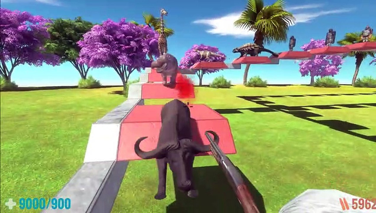 [ FPS DEATH RUN ]  Climb the Stairs to the Spaceship - Animal Revolt Battle Simulator