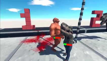 10 Stage of Fake T-Rex   Who Can Free T-Rex - Animal Revolt Battle Simulator