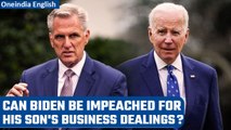 Joe Biden’s impeachment: US House Speaker Kevin McCarthy hints at possibility | Oneindia News