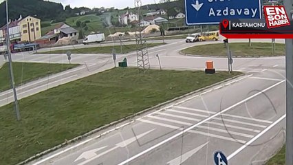 Kastamonu’da yaşanan kazalar, KGYS kamerasına yansıdı