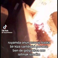 "Rüyamda üşüyüp başka kıza sarıldığını gördüm" dedi, mezarı ateşe verdi