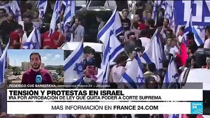 Download Video: Informe desde Jerusalén: al menos 33 israelíes detenidos en protestas contra la ley de razonabilidad