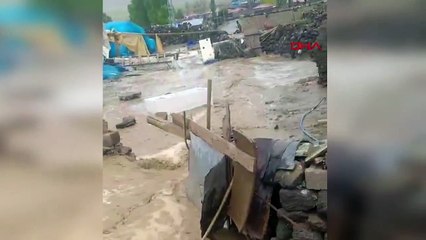 Inondation après la douche à Doğubayazıt ! Maisons et terres agricoles submergées