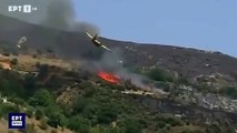 Les images spectaculaires du Bombardier d'eau qui s'écrase en Grèce avec au moins 2 personnes à bord