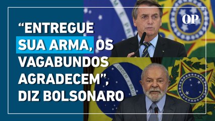 Bolsonaro critica decreto de armas assinado por Lula no Twitter: "Vagabundos agradecem"