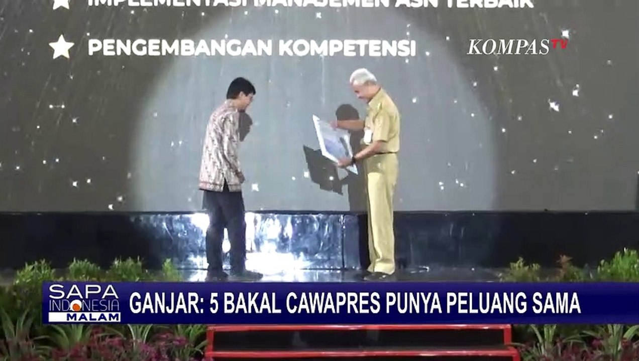Ganjar Pranowo: 5 Bakal Cawapres Punya Peluang Sama