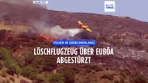 Vor laufender Kamera: Löschflugzeug über der griechischen Insel Euböa abgestürzt