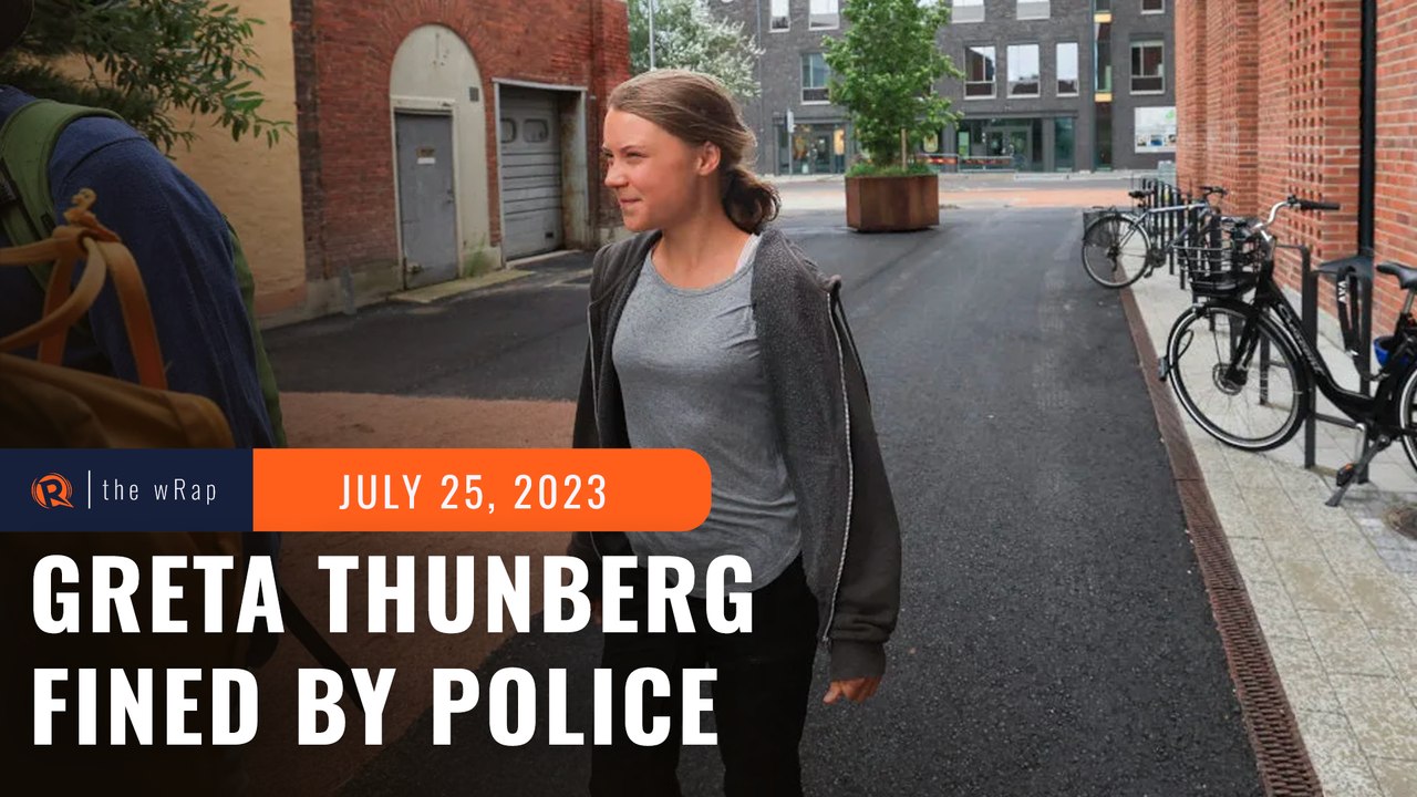 Greta Thunberg fined for disobeying police order – report