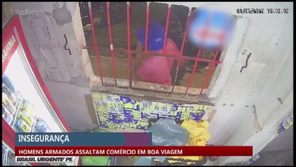 Homens armados assaltam comércio em Boa Viagem
