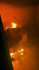 SURAT VIDEO/ वॉशिंग मशीन में लगी आग, जनहानि टली