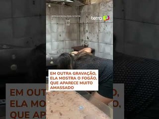 Jovem viraliza ao flagrar explosão de panela de pressão ao tentar cozinhar feijão
