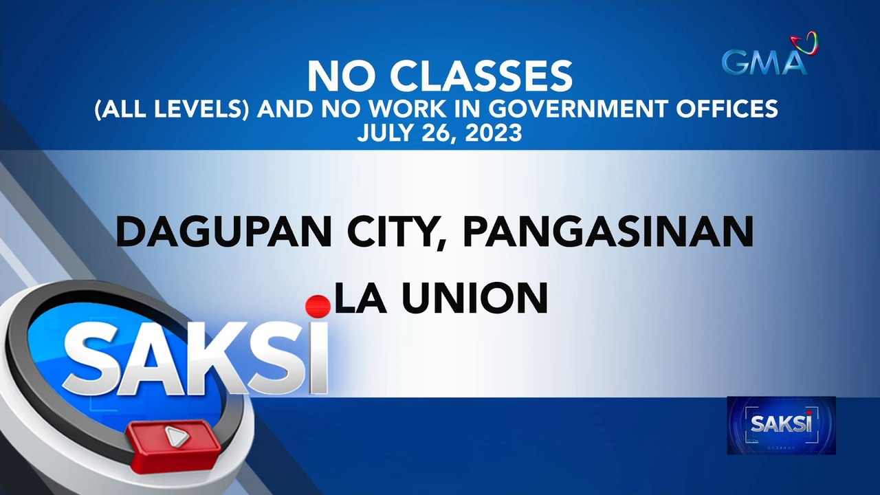 Walang pasok dahil sa Bagyong Egay (July 26, 2023) | Saksi