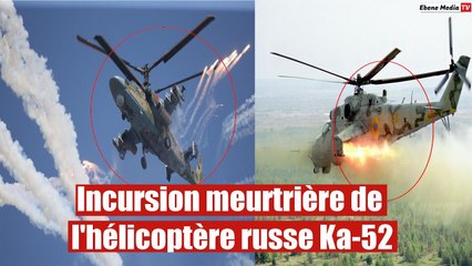 Le Ka-52 russe pulvérise les véhicules blindés ennemis en Ukraine
