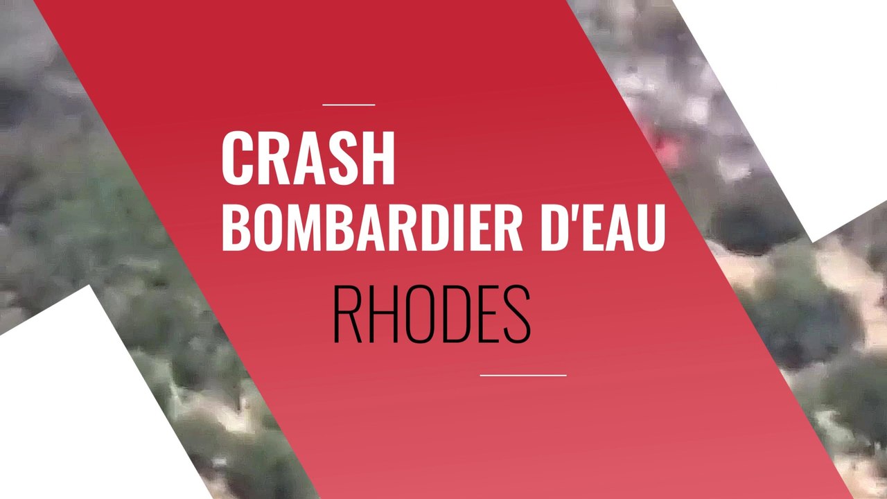 Crash d'un Canadair à Rhodes le 25 07 2023