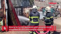 Önce alev alev yandı, sonra bomba gibi patladı