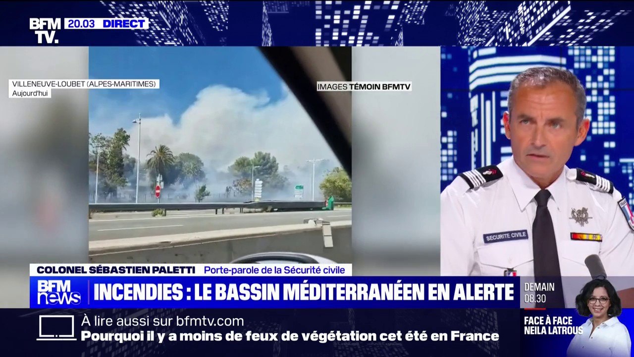 Incendies: "9 feux sur 10 sont d'origine humaine", rappelle le colonel Sébastien Paletti (porte-parole de la Sécurité civile)