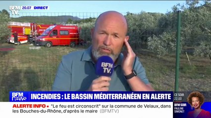 Incendie à Velaux (Bouches-du-Rhône): "Le feu est quasiment circonscrit", indique le maire de la commune, Yannick Guérin
