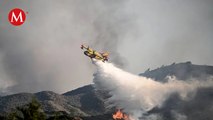Se estrella avión que combatía incendio en Grecia; se desconoce el paradero de los tripulantes