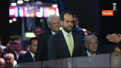 Mattarella alla cerimonia di apertura dei mondiali di scherma a Milano