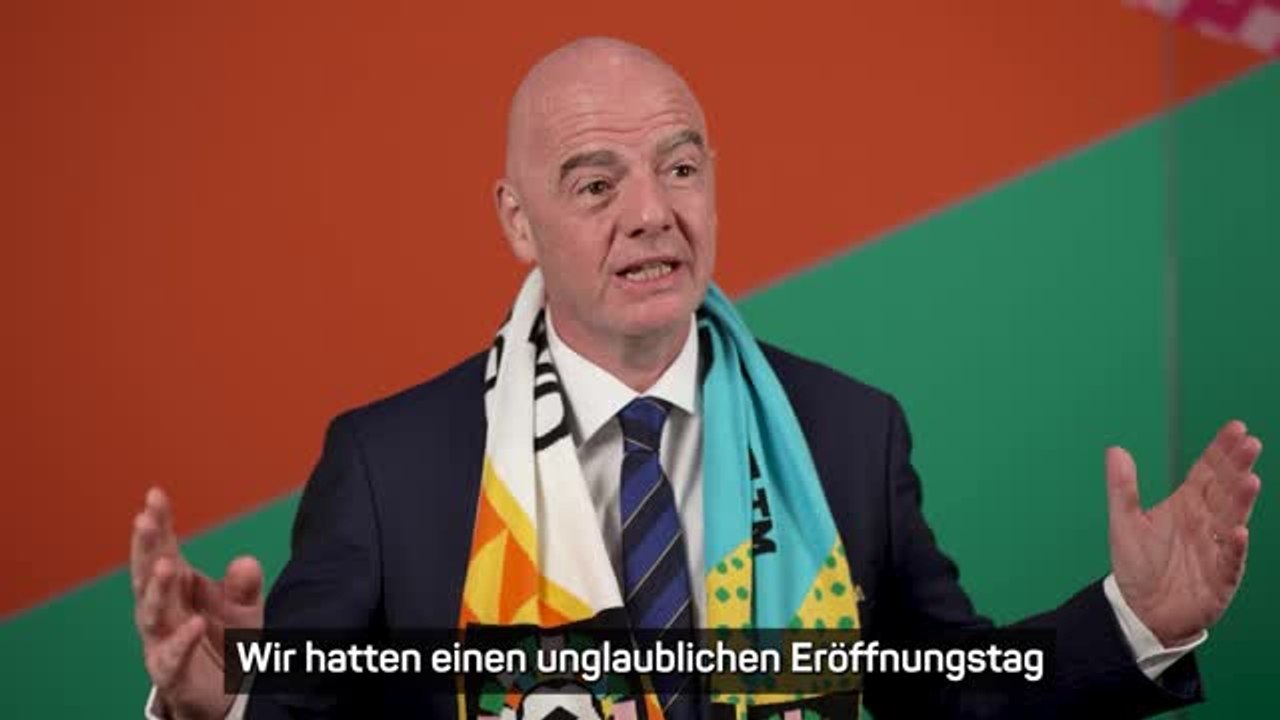 Infantino: 'Größte FIFA-Frauen-WM aller Zeiten'