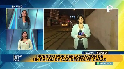 Incendio en Huaycán: deflagración de gas destruye cuatro casas de la zona