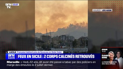 Incendies en Sicile: "C'est carrément rentré sur des artères qui conduisent à l'intérieur de la ville", témoigne une habitante française de Syracuse