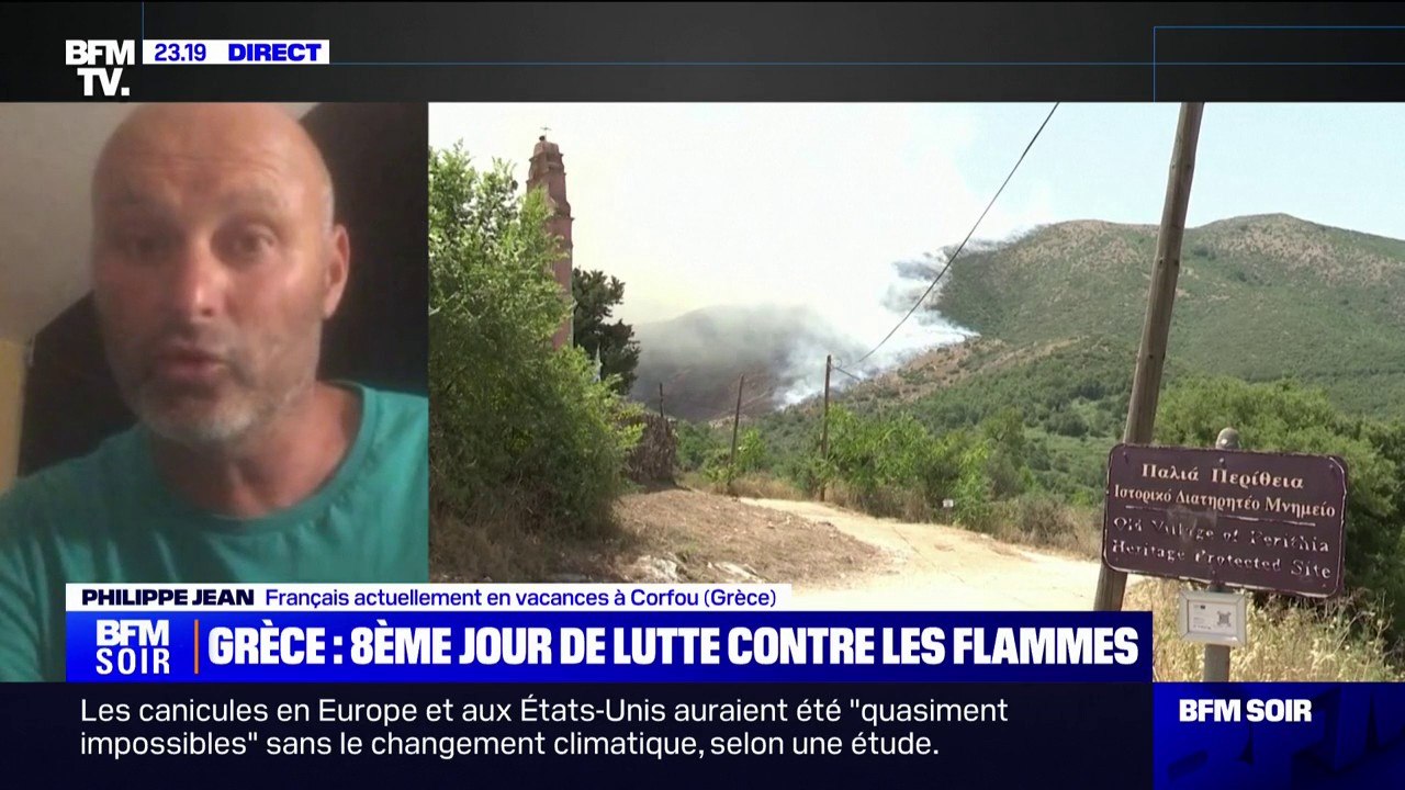 "Les Canadairs et les hélicoptères sont passés au-dessus de nos têtes toute la journée": le témoignage d'un touriste français sur l'île grecque de Corfou