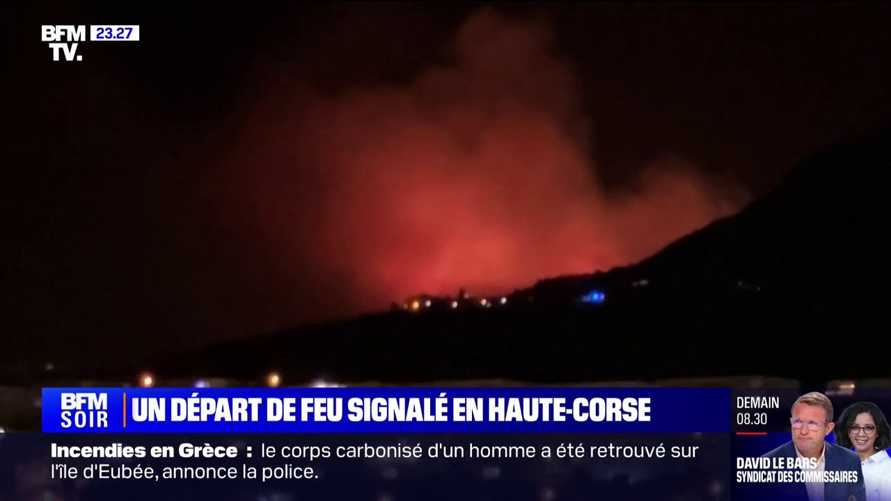 Incendie en Corse: un départ de feu signalé à Pigna, près de Calvi