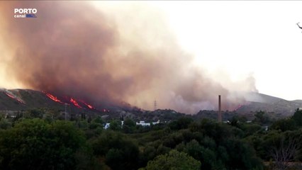 Avião cisterna que combatia incêndio despenha-se numa ilha da Grécia central