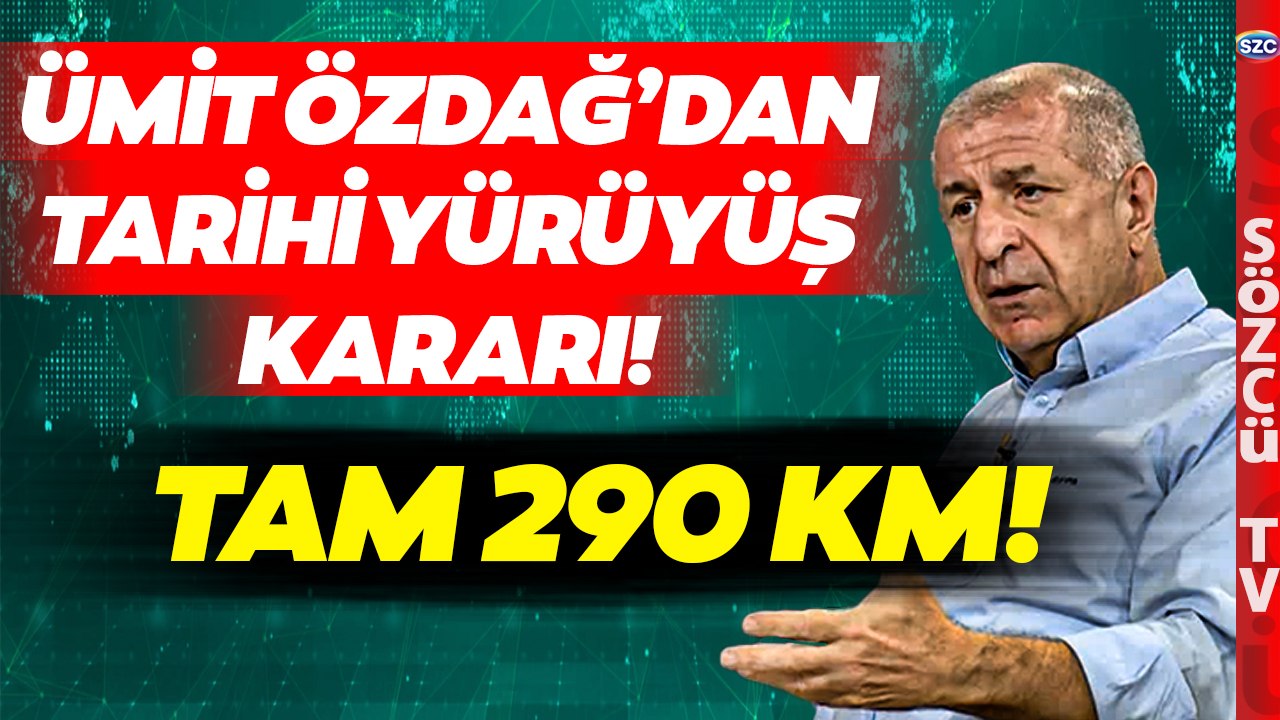 'Yürüyüş Anıtkabir'de Bitecek!' Ümit Özdağ'dan Gündem Olacak Yürüyüş Kararı