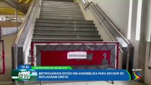 METROVIÁRIOS estão em assembleia para DECIDIR se deflagram GREVE