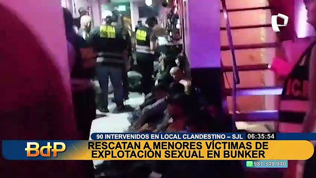 SJL: Intervienen a 90 personas en local donde explotaban sexualmente a menores de edad