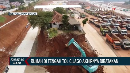 Sempat Ada Masalah Administrasi, Rumah di Tengah Proyek Tol Cijago Kini Sudah Rata dengan Tanah