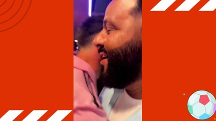 DJ Khaled Mesmerizing Reaction when Messi Held his son's Hand