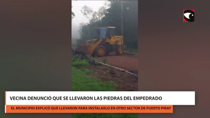 Vecina denunció que se llevaron las piedras del empedrado