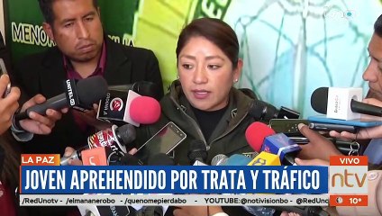 Joven aprehendido por trata y tráfico