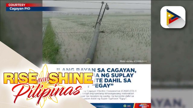 Ilang bayan sa Cagayan, nawalan ng supply ng kuryente dahil sa bagyong #EgayPH