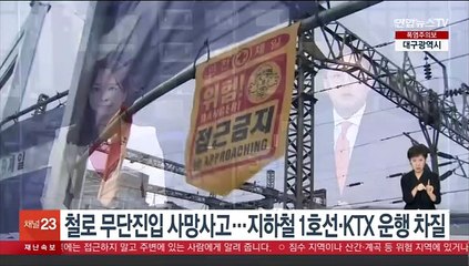 Скачать видео: 철로 무단진입 사망사고…지하철 1호선·KTX 운행 차질