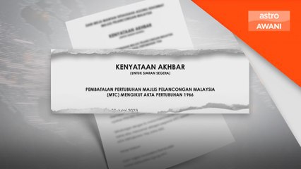 RoS batal pendaftaran Majlis Pelancongan Malaysia