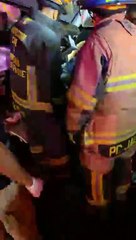 #EnVivo Choque múltiple con lesionados sobre camino a San Sebastián El Grande #GuardiaNocturna