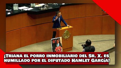 ¡VEAN! ¡Triana, el porro inmobiliario de Claudio X., es humillado por el diputado Hamlet García!