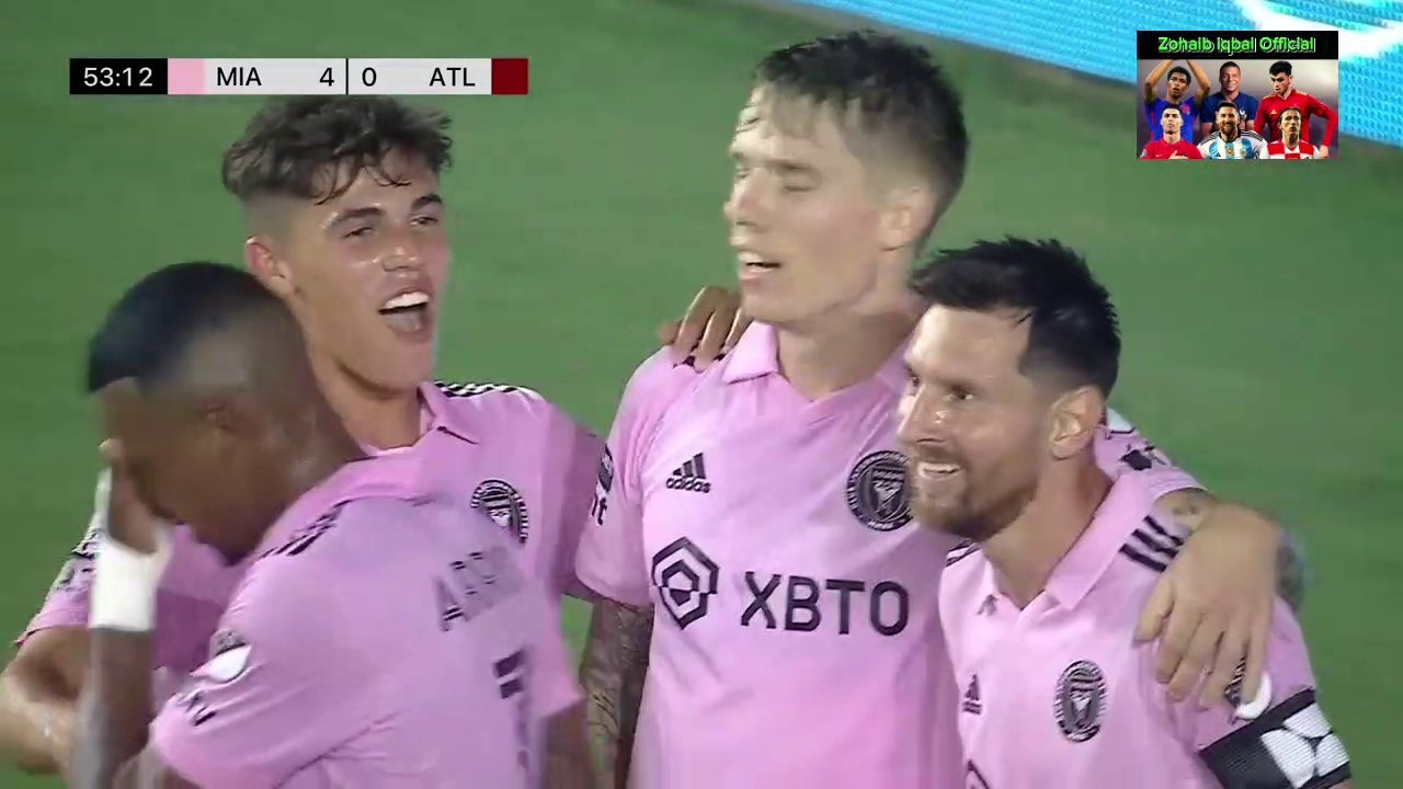 Inter Miami vs Atlanta United 4-0 July 25,2023 (Messi 2 Goals )