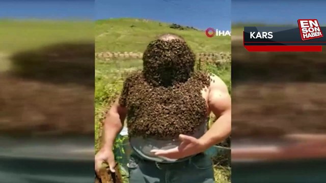 Karslı arıcıdan yok artık dedirten görüntüler